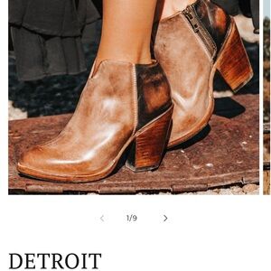 Women's Brown Leather Ankle Boots